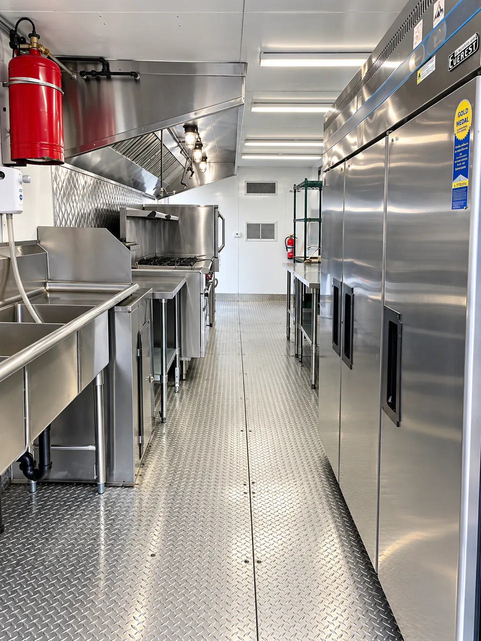 28 ft mobile kitchen trailer interior view 2